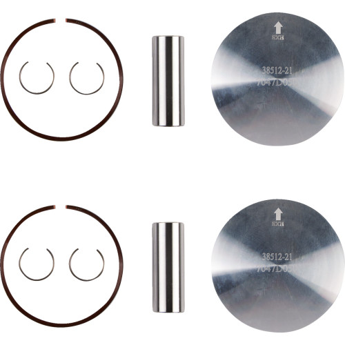 Wossner Piston Kit - 76.37 Mm - Ski Doo | Lynx K7047D050-2