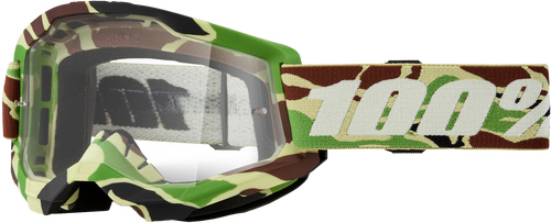 100% 50027-00024 100% Strata 2 Goggle War Camo Clear Lens 50027-00024