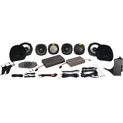 Hogtunes Dual Amp/Speaker Kit - Ultra Ultra 6 Pack-Xl