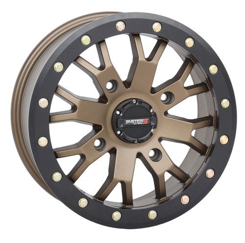 System 3 Sb4 Bl Wheel 14X7 4+3 (+15Mm) 4/137 Matte Bronze/Black 14S3-3238