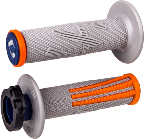 ODI H36EPGO Odi Emig Prov2 Lock-On Grip Grey/Orange H36Epgo