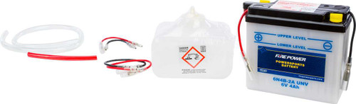 Fire Power 6N4B-2A/UNV Fire Power Battery W/Acid 6N4B-2A Unv 6V 6N4B-2A/Unv
