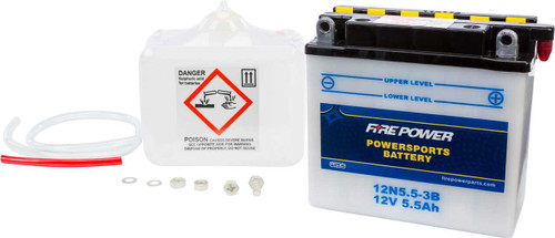 Fire Power 12N5.5-3B Fire Power Battery W/Acid 12N5.5-3B 12V 12N5.5-3B