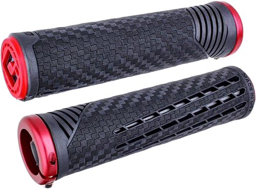 ODI F35CFBR-R Odi Cf11 V2.1 Bmx Grips Pearl Blk/Red W/Matte Red F35Cfbr-R
