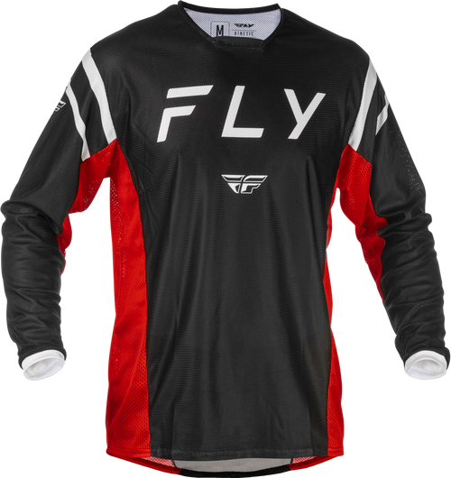 Fly Racing 379-316M Fly Racing Kinetic Mesh Center Jersey Black/White/Red Md 379-316M