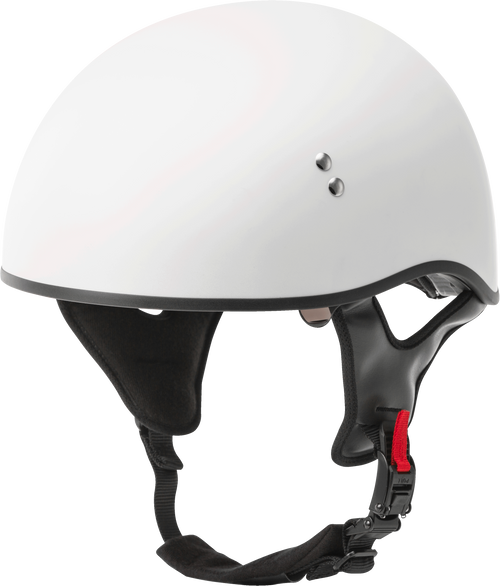 Gmax H1650206 Gmax Hh-65 Half Helmet Naked Matte White Lg H1650206