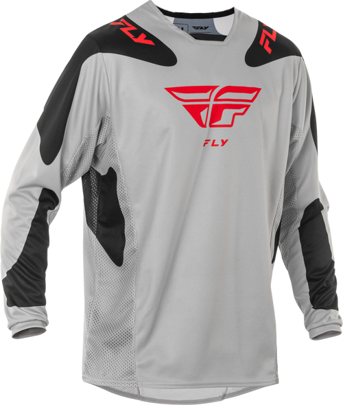 Fly Racing 378-420S Fly Racing Kinetic Sym Jersey Light Grey/Red/Black Sm 378-420S