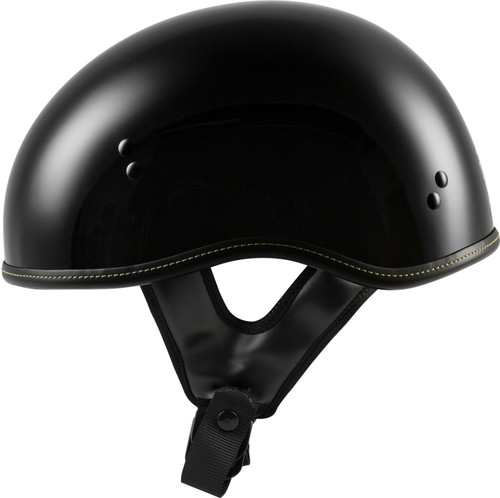 Highway 21 H77-1100M Highway 21 .357 Solid Half Helmet Gloss Black Md H77-1100M