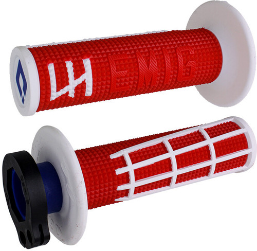 Odi Emig 2.0 - V2 Lock-On Grip Red/White H36E2Rw