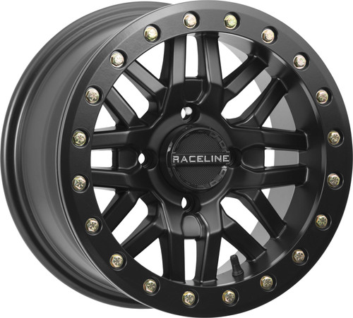 Raceline A91B-57056-52 Raceline Ryno Bdlk Wheel 15X7 4/156 5+2 (+10Mm) Black A91B-57056-52