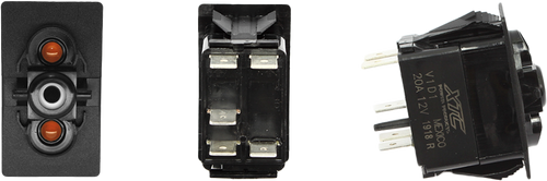 Xtc Power Products SW11-AA000000 Xtc Power Products Dash Switch Body Single Acc Amber/Amber Sw11-Aa000000