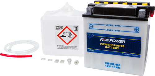 Fire Power CB10L-B2 Fire Power Battery W/Acid Cb10L-B2 12V Heavy Duty Cb10L-B2