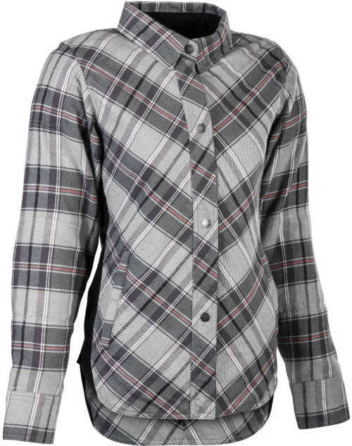 Highway 21 Women'S Rogue Flannel Pink/Grey Sm #6049 489-1451~2