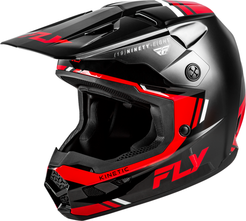 Fly Racing 73-8721M Fly Racing Kinetic Verdict Helmet Black/Red/White Md 73-8721M