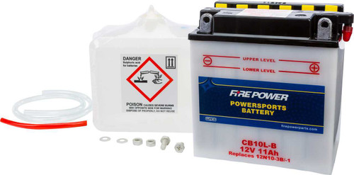 Fire Power CB10L-B Fire Power Battery W/Acid Cb10L-B 12V Heavy Duty Cb10L-B