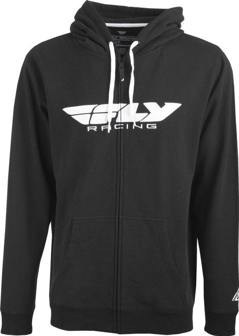 Fly Racing 354-0190L Fly Racing Fly Corporate Zip Up Hoodie Black Lg 354-0190L