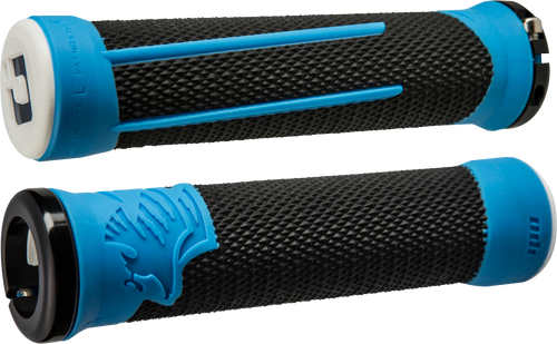 Odi Ag-2 Mtb/Bmx Grips Black/Blue W/Blue D35A2Bu-B Odi Ag-2 Mtb/Bmx Grips Black/Blue W/Blue D35A2Bu-B