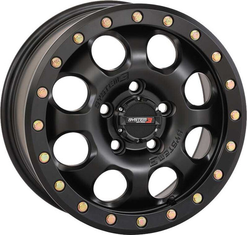 System 3 15S3-7544 System 3 Sb7 Bl Wheel 15X7 4+3 (+10Mm) 5/4.5 Matte Black 15S3-7544