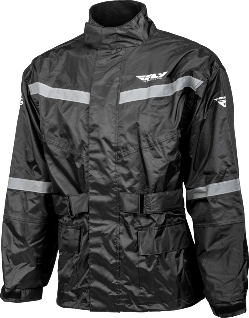 Fly Racing 479-80172X Fly Racing 2-Piece Rain Suit Black 2X 479-80172X