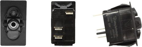 Xtc Power Products SW11-IN000000 Xtc Power Products Dash Switch Body Single Acc W/Incdsnt Sw11-In000000