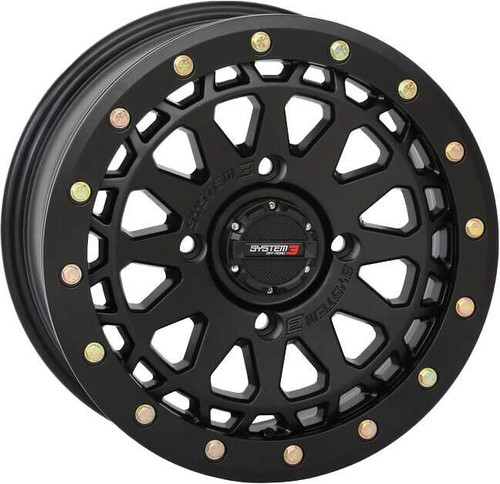 System 3 15S3-6536 System 3 Sb6 Bl Wheel 15X7 4+3 (+10Mm) 4/137 Matte Black 15S3-6536