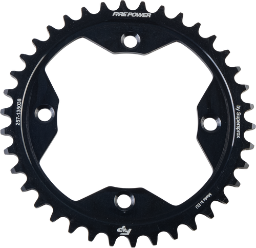 Fire Power Rear Sprocket Steel 38T Blk Fps-1350-38-Blk Fire Power Rear Sprocket Steel 38T Blk Fps-1350-38-Blk