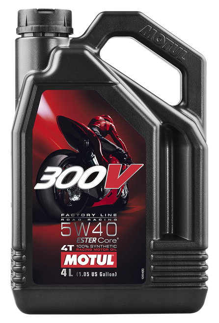 Motul 300V Competition Synthetic Oil 4T 5W40 4-1L 104115