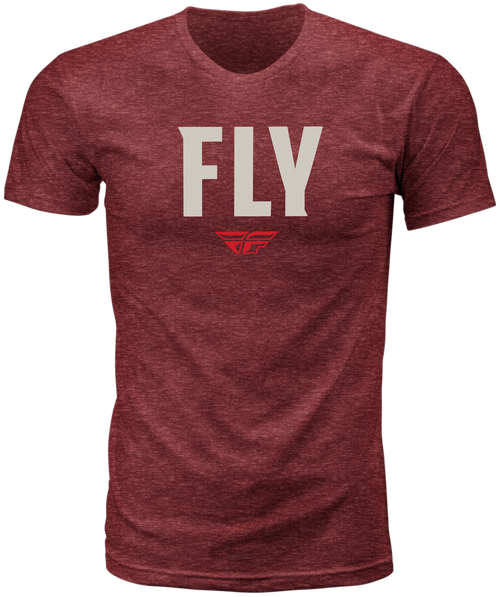 Fly Racing Fly Wfh Tee Red Heather Lg 352-0152L