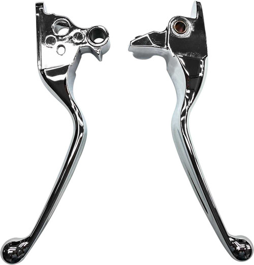 Harddrive 053814 Harddrive Smooth Lever Set Chrome Flt 08-13 W/Cable Clutch 053814