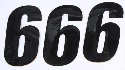 D-Cor 45-24-6 D-Cor Number 6 Black 4" 3/Pk 45-24-6