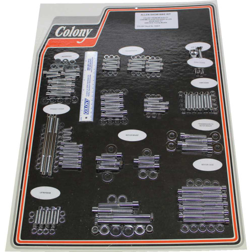 COLONY 1026P Colony Bolt Kit - Engine - Chrome 1026-P