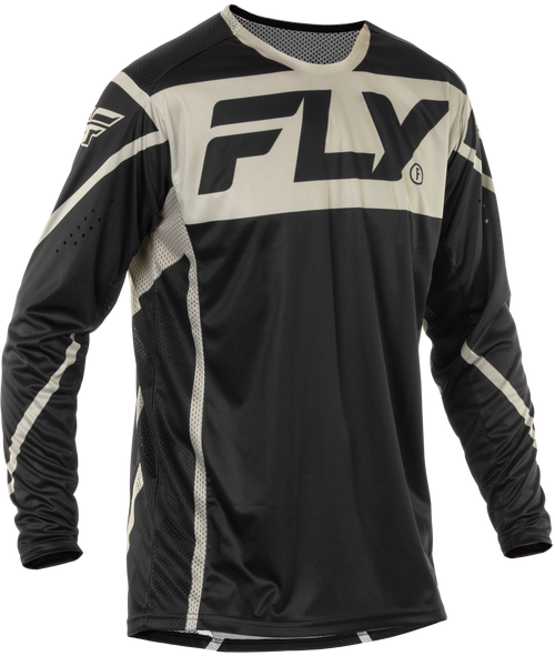 Fly Racing 378-720S Fly Racing Lite Jersey Black/Grey Sm 378-720S