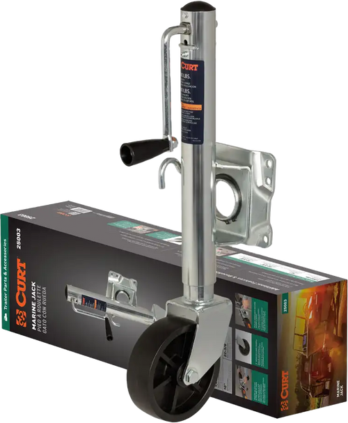 Curt Marine Trailer Jack 6" Wheel  1000 Lbs  10" Travel 25003 Curt Marine Trailer Jack 6" Wheel  1000 Lbs  10" Travel 25003