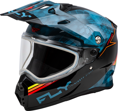 Fly Racing 73-31359X Fly Racing Trekker Cw Conceal Helmet Dual Shld Slate/Black/Red Xl 73-31359X