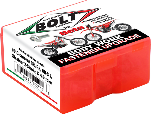 BOLT BET-1300124 Bolt Full Plastic Fastener Kit Beta Rr/Rr-S/Rs/Xtrainer Bet-1300124