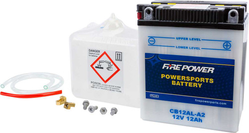 Fire Power CB12AL-A2 Fire Power Battery W/Acid Cb12Al-A2 12V Heavy Duty Cb12Al-A2