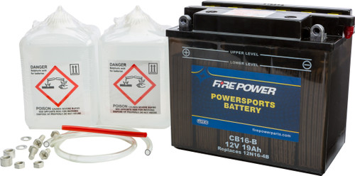 Fire Power Battery W/Acid Cb16-B 12V Heavy Duty Cb16-B Fire Power Battery W/Acid Cb16-B 12V Heavy Duty Cb16-B