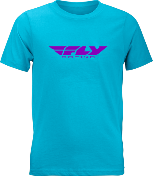 Fly Racing 352-0675YM Fly Racing Youth Fly Corporate Tee Blue/Purple Ym 352-0675Ym