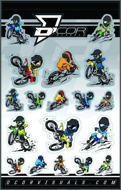D-Cor 40-90-115 D-Cor Kids Charicature Decal Sheet 4 Mil 40-90-115