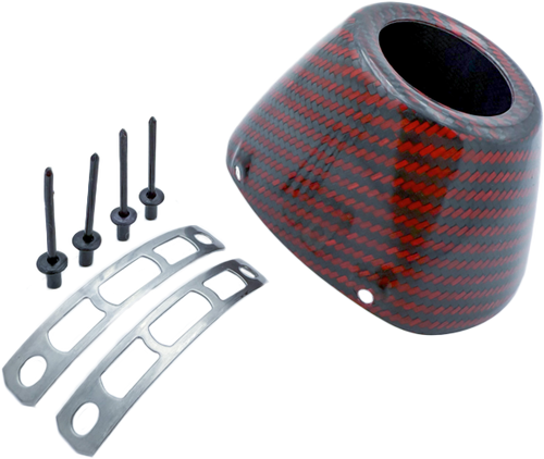 FMF 040695 Fmf Carbon Cap 4.1 New Style Red Carbon 040695