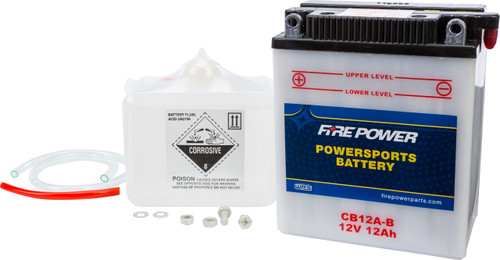 Fire Power Battery W/Acid Cb12A-B 12V Heavy Duty Cb12A-B Fire Power Battery W/Acid Cb12A-B 12V Heavy Duty Cb12A-B