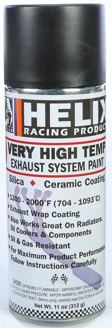 HELIX 165-1020 Helix Very High Temp Exhaust System Paint Flat Black 11Oz 165-1020