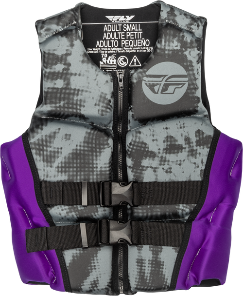 Fly Racing 221-30420M Fly Racing Wmn'S Neoprene Flotation Vest Purple/Grey/Black Md 221-30420M