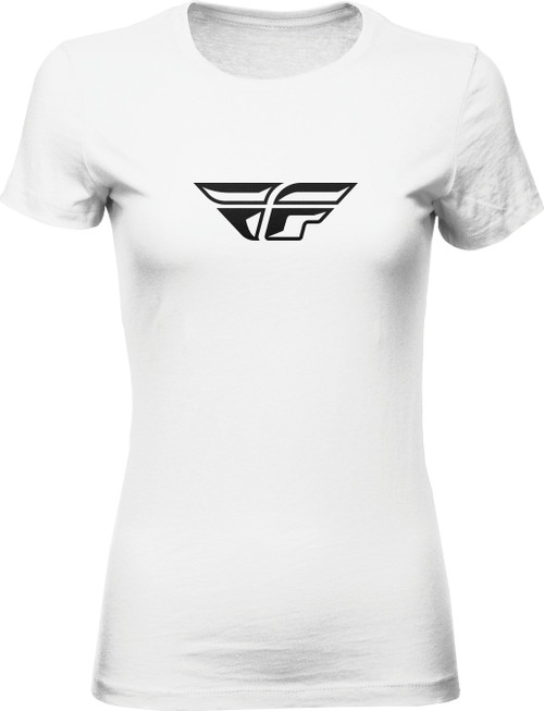 Fly Racing Women'S Fly F-Wing Tee White Md 356-0481M