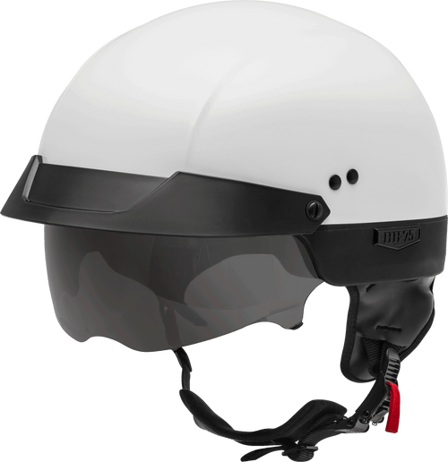 Gmax Hh-75 Half Helmet White Md H1750015