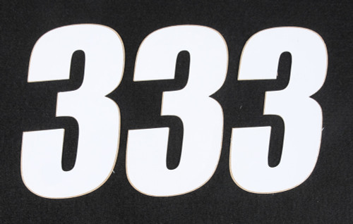 D-Cor Number 3 White 4" 3/Pk 45-14-3