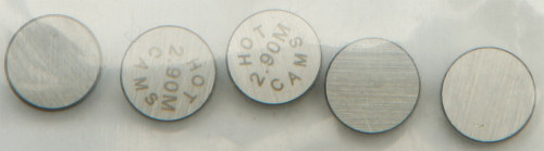 Hot Cams Valve Shims 7.48X2.90Mm 5/Pk 5Pk748290