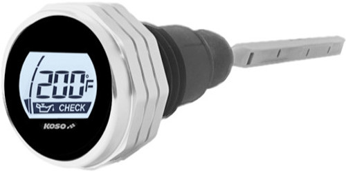 Koso Digital Oil Dipstick Silver Fits 07-16 Flh/Flt Ba053011