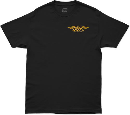 Dbk AT-GOLDWINGS-2X Dbk Goldwings Tee Black 2X At-Goldwings-2X