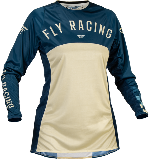 Fly Racing Women'S Lite Jersey Navy/Ivory Lg 377-622L